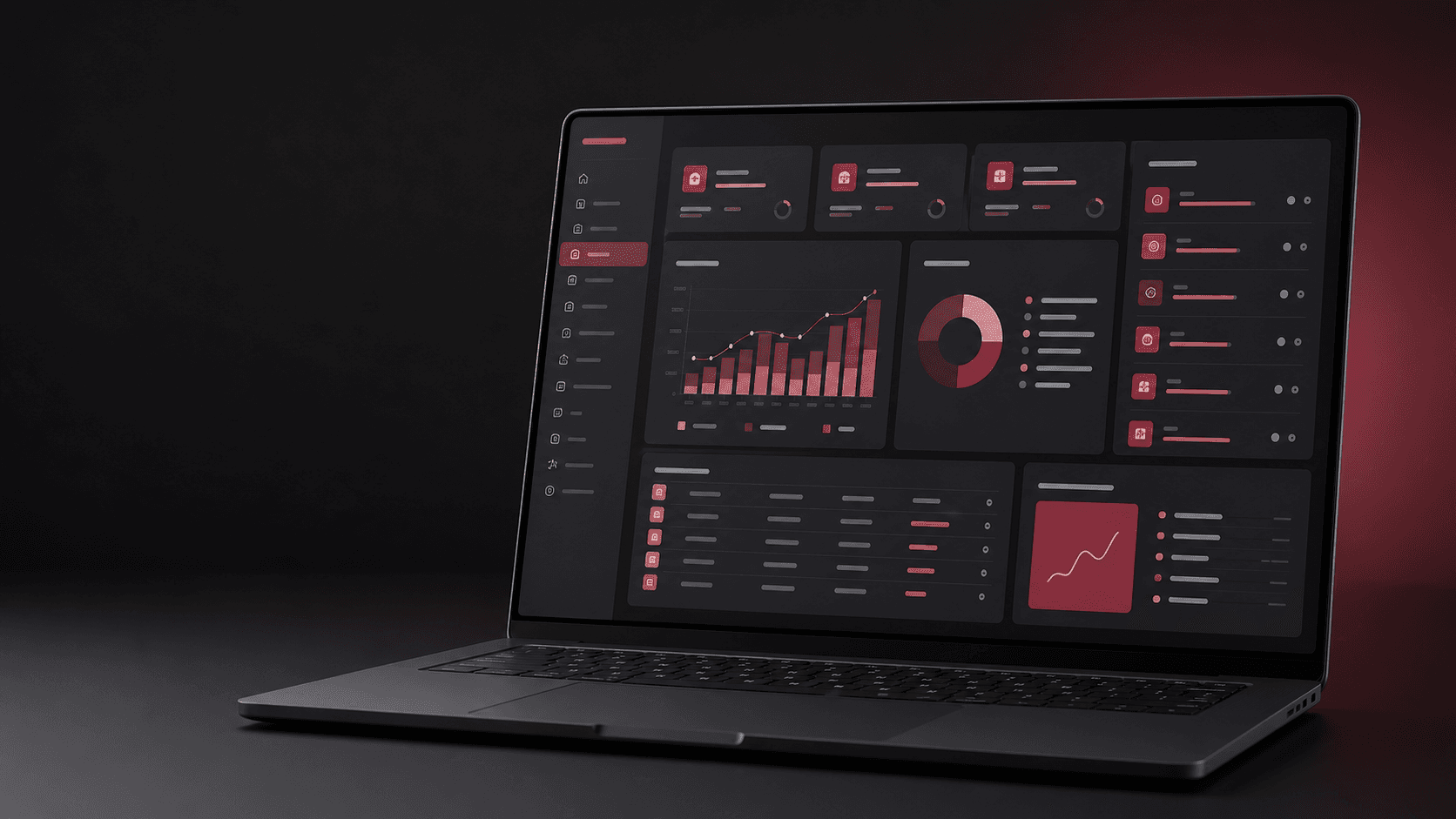 Accountax ERP workspace showing business sales, inventory, and reporting views